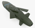 Taurus KEPD 350 missile 3d model top view