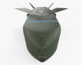 Taurus KEPD 350 missile 3d model front view