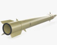 Zolfaghar missile Modello 3D vista posteriore