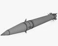 Зульфікар балістична ракета 3D модель wire render