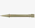 Zolfaghar missile Modelo 3D vista lateral