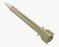 Zolfaghar missile 3D-Modell Draufsicht