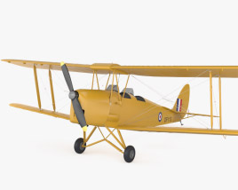 DH 82虎蛾式教練機 3D模型