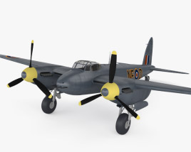 3D model of de Havilland DH.98 Mosquito FB MK VI