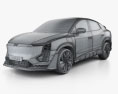 Aiways U6ion Prototipo 2021 Modello 3D wire render