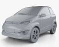 Aixam City Premium 2017 3D-Modell clay render