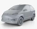 Aixam Coupe Premium 2017 3d model clay render