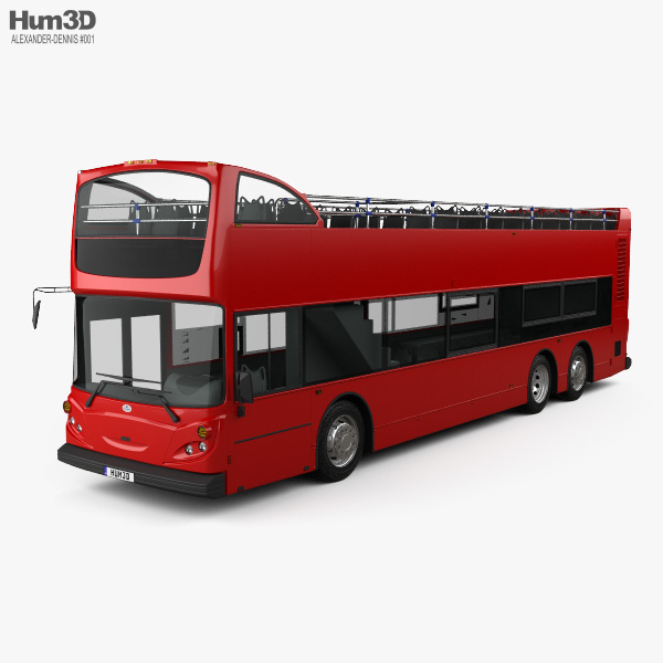 Alexander Dennis Enviro500 Open Top Bus 2005 3D model
