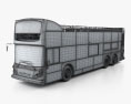Alexander Dennis Enviro500 Open Top Bus 2005 3D模型 wire render