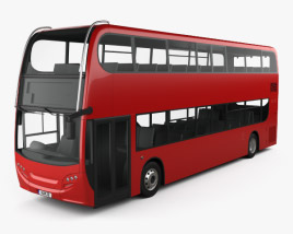 3D model of Alexander Dennis Enviro400H Double-Decker Bus 2015