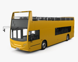 3D model of Alexander Dennis Enviro400 Open Top Bus 2015