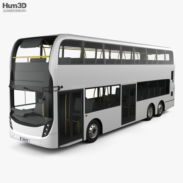 Alexander Dennis Enviro500 Double-Decker Bus 2016 3D model