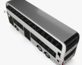 Alexander Dennis Enviro500 二階建てバス 2016 3Dモデル top view
