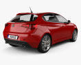 Alfa Romeo Giulietta 2012 3D 모델  back view