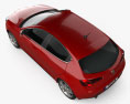 Alfa Romeo Giulietta 2012 3D模型 顶视图