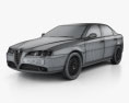 Alfa Romeo 166 2007 3D-Modell wire render