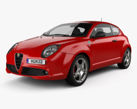Alfa Romeo MiTo Quadrifoglio Verde 2017 3D model