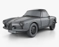 Alfa Romeo Giulietta Spider 1955 3D模型 wire render