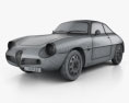 Alfa Romeo Giulietta 1960 3D модель wire render