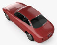 Alfa Romeo Giulietta 1960 3D模型 顶视图