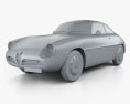 Alfa Romeo Giulietta 1960 3D-Modell clay render