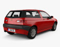 Alfa Romeo 145 2000 3D модель back view