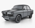 Alfa Romeo Giulietta Berlina 1955 3D модель wire render