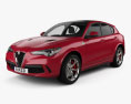 Alfa Romeo Stelvio Quadrifoglio 2021 3Dモデル
