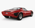 Alfa Romeo 33 Stradale 1967 3D模型 后视图