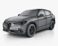 Alfa Romeo Stelvio Q4 2020 3d model wire render