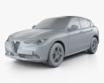 Alfa Romeo Stelvio Q4 2020 3d model clay render