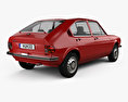 Alfa Romeo Alfasud 1972 3D模型 后视图