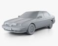 Alfa Romeo 164 LS 1998 3D 모델  clay render