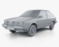 Alfa Romeo Arna L 1983 3D-Modell clay render