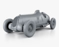 Alfa Romeo Tipo C 1936 3d model clay render