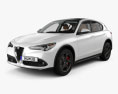Alfa Romeo Stelvio Q4 with HQ interior 2020 3d model