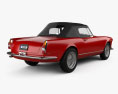 Alfa Romeo 2600 spider touring 1962 3D 모델  back view