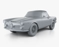 Alfa Romeo 2600 spider touring 1962 3d model clay render
