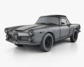 Alfa Romeo 2600 spider touring インテリアと 1962 3Dモデル wire render