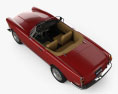 Alfa Romeo 2600 spider touring з детальним інтер'єром 1962 3D модель top view