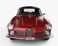 Alfa Romeo 2600 spider touring 인테리어 가 있는 1962 3D 모델  front view