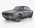 Alfa Romeo GTAm 1969 3Dモデル wire render