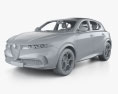 Alfa-Romeo Tonale Ti with HQ interior 2024 3d model clay render