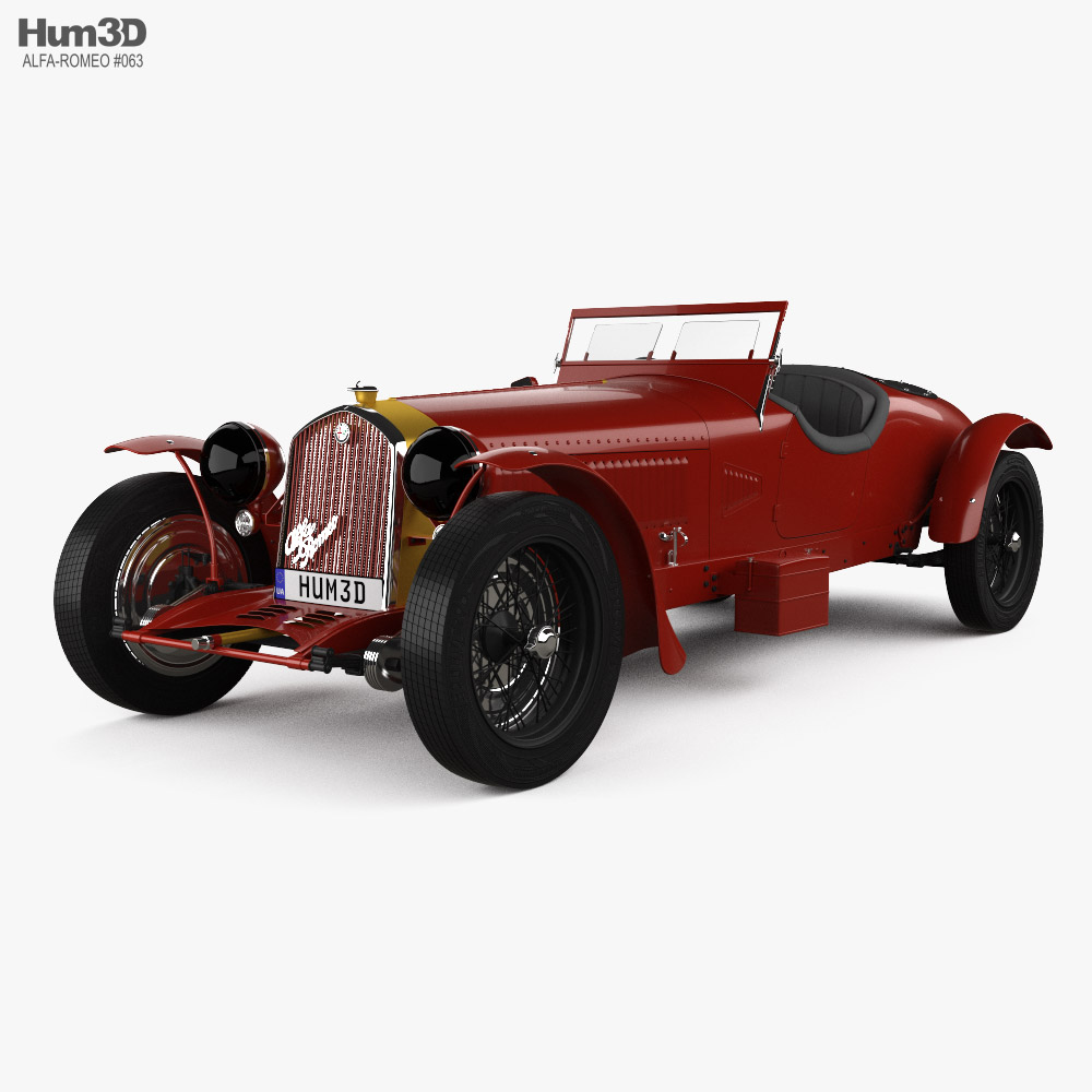 Alfa-Romeo 8C 1934 3D model