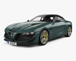Alfa-Romeo Giulia SWB Zagato 2023 3D model