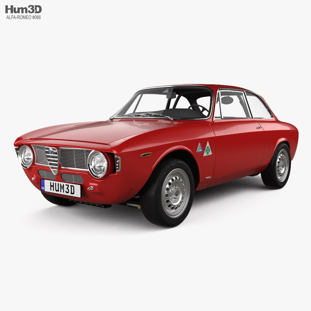 Alfa Romeo Giulia Sprint GTA 1600 1965 3Dモデル