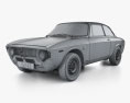 Alfa Romeo Giulia Sprint GTA 1600 1968 3Dモデル wire render