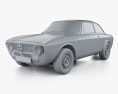 Alfa Romeo Giulia Sprint GTA 1600 1968 3Dモデル clay render