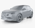 Alfa Romeo Junior Ibrida 2024 3D-Modell clay render