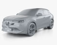 Alfa Romeo Junior Elettrica Veloce 2024 Modelo 3D clay render
